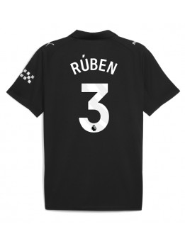 Billige Manchester City Ruben Dias #3 Bortedrakt 2025-26 Kortermet